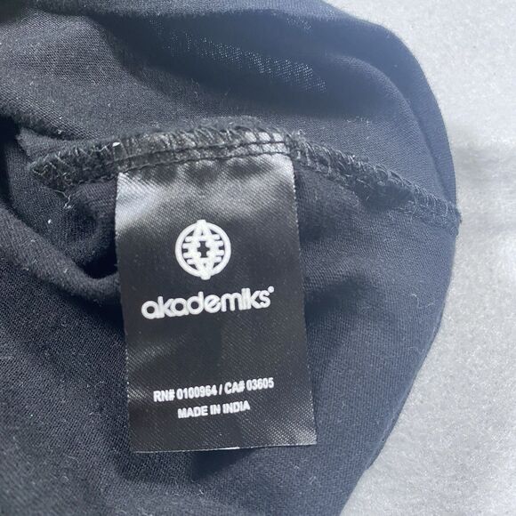 Vintage Akademiks T Shirt Men XL Hip Hop Big Logo Y2K AKDMKS Black Rhinestone - Picture 8 of 10